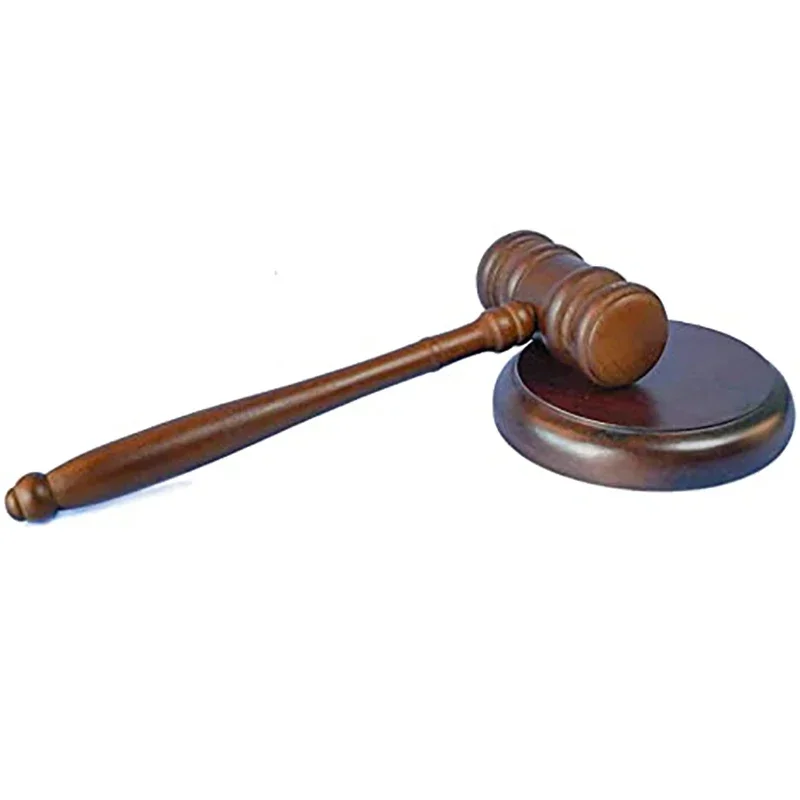 1set High Quality Durable Wooden Judge Hammered Handcrafted Delicate Wood Gavel For Lawyer Judge Woo