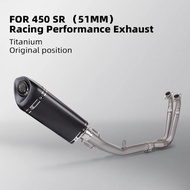 For CF 450SR Full Exhaust System 51mm Titanium alloy Motorcycle Exhaust Muffler Moto Escape 450sr Ex