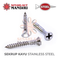SS Wood Screw Wood Screw/ Stainless Steel Wood Screw (+) 1.1/2 x 8