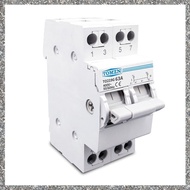 [feidan33.ph]  2P 63A  Dual Power Manual Transfer Isolating Switch Interlock Circuit Breaker Din Rai