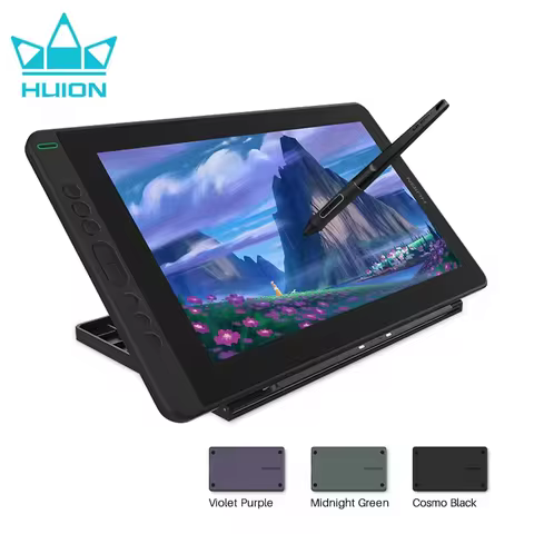 Huion Kamvas 13 Graphics Tablet Monitor 13.3 Inch Screen 120% sRGB Gamut, High Cost-efficiency Pen D