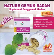 OBAT GEMUK BADAN PENGGEMUK Pria Dan Wanita Dewasa NATURE Multivitamin Penambah Berat Badan Alami