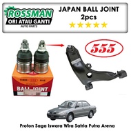 Original Proton Saga Iswara Wira Satria Putra Arena - Sankei Heavy Duty 555 Lower Arm Ball Joint 2pc