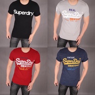 Superdry's  men's summer print LOGO letters short sleeve t-shirt cotton slim round neck short Te