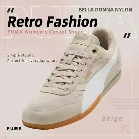 Puma Bella Donna Nylon Sneakers, Lightweight and Breathable Women's Daily Casual Shoes 403554-05