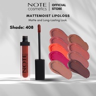 Note Cosmetics Mattemoist Lipgloss - 408 Femme Fatale