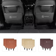 2Pcs Car Leather Anti-Kick Pad Mat Seat Backrest Protector Cover FIT For ZEEKR X ZEEKR 001 ZEEKR 009