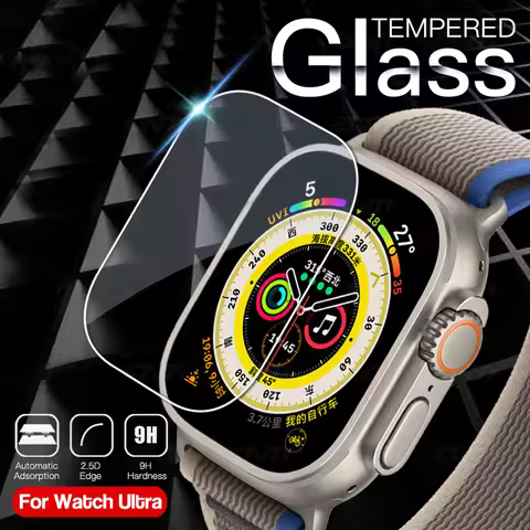 Tempered Glass for Apple Watch Ultra 49mm Screen Protector Anti-Scratch for Apple Watch 8 Pro 49mm S