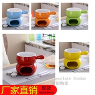 Ice Cream Fondue Set Cheese Ceramic Cheese Chocolate Boiler