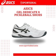 Asics Gel Dedicate 8 Pickleball Men's Shoes (White/Gunmetal)