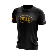 T-Shirt Mat Moto B3ll Tees with Custom State Flag Malaysia Short Sleeve Lengan Pendek Kain Jersey