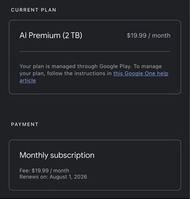 一口價 Google One 2TB + Gemini Advanced
