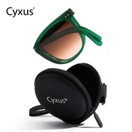 Cyxus Foldable Polarized Green Sunglasses for Women  Folding Sun Glasses Fashion Frame UV400 Eyeglas