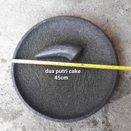 45cm Original Chisel Stone Mortar+Mortar.Via Grab/Pestle