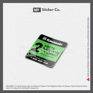 Sticker - Kawasaki Tank Sticker (Warranty)