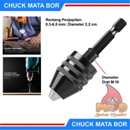 MATA Drill Chuck Bit Quick Change 1/4 Hex Shank 3 Jaws