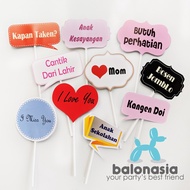 Balonasia Decoration Accessories Booth Props Mom To Be Bridal Shower/s Birthday/s