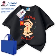 T-shirt for Kudo boys from 9-50kg, medium form, made of cool, 4-way stretch cotton fabric, can be wo