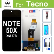 6.67 LCD สำหรับ Infinix Note 50X X6857B จอแสดงผลหน้าจอสัมผัสชุดประกอบดิจิไทเซอร์ + กระจกเทมเปอร์เครื