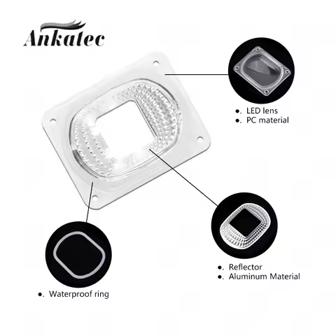 10Set 3 in 1 LED Lens Reflector Waterproof IP65 for DIY 10W 20W 30W 50W Rectangular Surface Light So