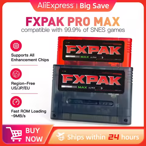 Fastest FXPAK PRO MAX Cyclone IV For SNES Retro Console All Regions Support Full Enhancement Chips G