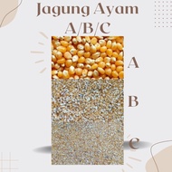 JAGUNG AYAM A/B/C jagung ayam murah kasar sederhana halus 1kg jagung ayam hancur