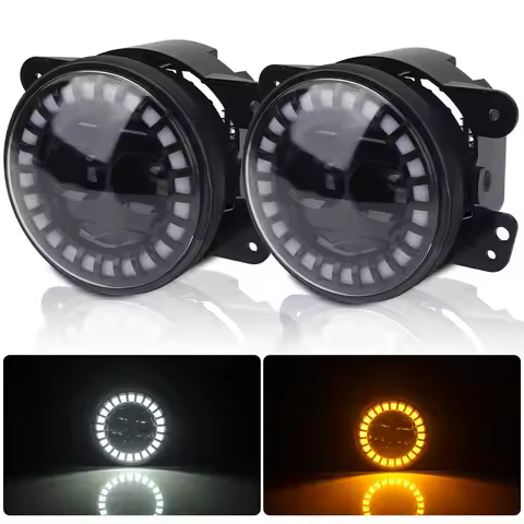 3 Style 4 inch LED Fog Light For Jeep Wrangler TJ JK Grand Cherokee CJ5 CJ7 CJ8 Chrysler Dodge Off-r