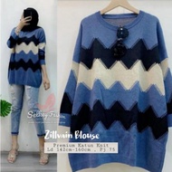 READY ZILVAIN BLOUSE RAJUT IMPORT JUMBO LD 140-160CM