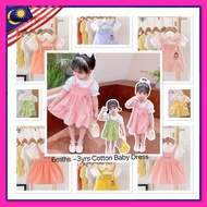Baby Girl Dress Baby Cloting Kids Dress Summer Dress Baju Budak Bayi Perempuan Baju Kanak-kanak Gaun Budak Murah(A)