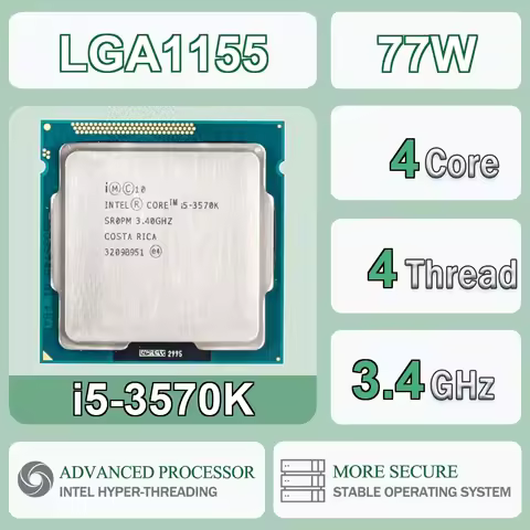 Intel Core I5-3570K 3.4 GHz Quad-Core Quad-Thread 6M TDP77W Computer CPU Processor Server FC-LGA12C 