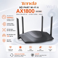 Used Tenda Ax1806 AX1800 Dual Band 5G Wall-Penetrating Horizontal Mesh tenda tx3 ax1800