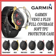 Garmin Venu 2Plus Soft TPU Cover Garmin Venu 2 Plus Smart Watch Full Coverage Protective Case Cover Venu2 Plus Casing