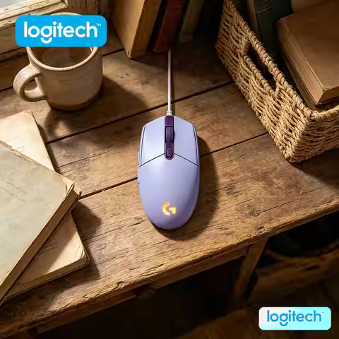 Logitech G203 Gaming Mouse 8000 DPI RGB Lighting Sync 6 Keys 85g Lightweight 2-Year Warranty Windows