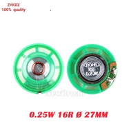 5pcs/lot New Ultra-thin Mini speaker 16 ohms 0.25 watt 0.25W 16R speaker Diameter 27MM 2.7CM thickne