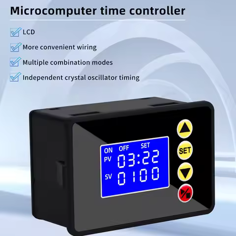ZFX-G3050 Digital Timer Microcomputer Time Controller 0-9999s Timing Control Programmer DC12V 24V AC