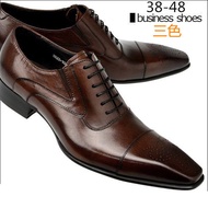 Aufu Shoes3717  Men's Square Toe Leather Shoes British Casual Pumps     Lace-up Men's Shoesshoes RNF
