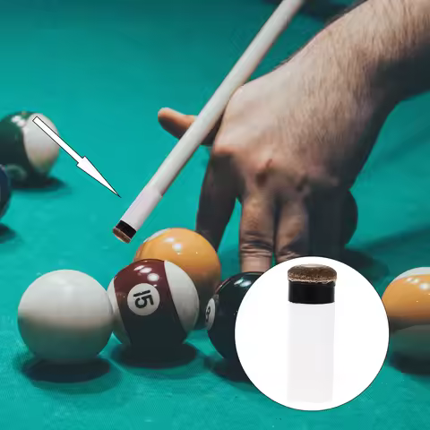 5Pcs Pool Billiard Cue Tips Screw-on Replacement Plastic Ferrules Cue Stick Accessory Billiard Repla