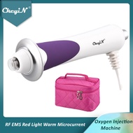 CkeyiN RF EMS Facial Oxygen Injection Machine Microcurrent Face Lifting Red Light Warm Wrinkle