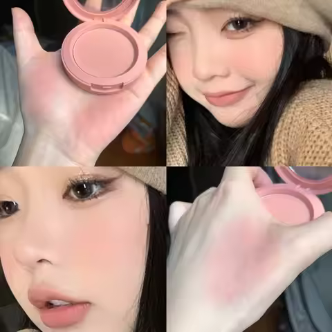 Herorange Serbuk Serbuk Monokrom Kalis Air Panjang Tahan Lama Plat Peach Orange Kabus Lembut Lembut 