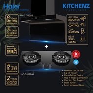 [FREE Shipping] Haier Build-in Cooker Hob HC-Q28296B and Hood Set HH-CT1901B with Bluetooth Hob Link