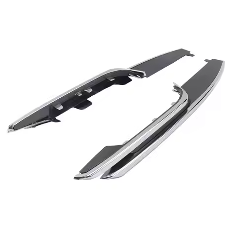 A02K-Chrome Front Bumper Fog Light Cover Trim 51117279697 51117279698 For BMW 3 Series F30 F35 2021-