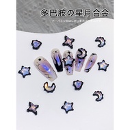 Influencer Manicure Decoration Nail Alloy Decoration Dopamine Star Moon Alloy