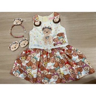 Arpanet girl Cream Dot Bear Dress/Apa/Size 3
