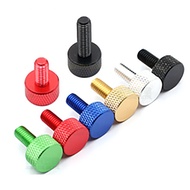 M4 M5 Mesh Knurled Screw Aluminum Alloy Hand Screw Color Adjustment Screw Computer DIY Screw