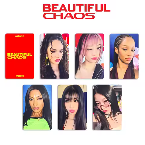 KPOP KATSEYE 6Pcs/set SW VC Card BEAUTIFUL CHAOS LOMO Card MANON SOPHIA DANIELA LARA MEGAN YOONCHAE 
