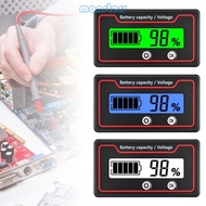 Mon Battery Capacity Indicators Lead Acid Lithium Car Motorcycle Voltmeter Voltage Gauges 12V 24V 36V 48V 60V 72V 84V