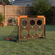 blesiya 2-in-1 Portable Soccer Goal Oxford Fabric Mini Goal Post Soccer Training Accessory for Kids 