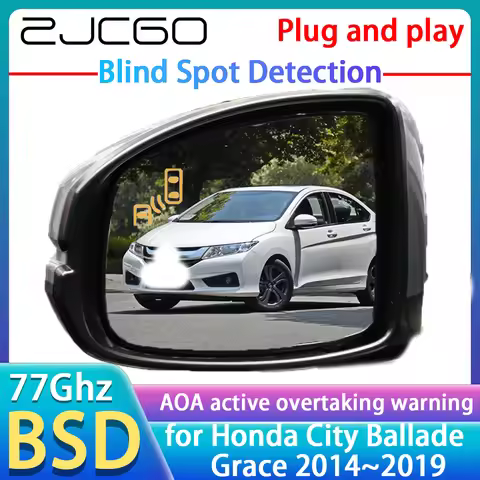 ZJCGO 77GHz Radar Detector BSD Blind Spot Detection Alert Mirror Assistance Accessories For Honda Ci
