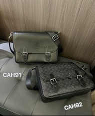 COACH蔻馳男士翻蓋郵差包HITCH信使包 斜挎包
