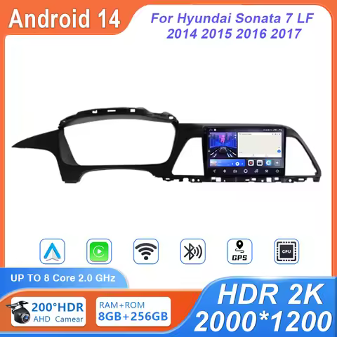 Android Car Radio For Hyundai Sonata 7 LF 2014 2015 2016 2017-2020 GPS Navigation Auto Stereo Multim